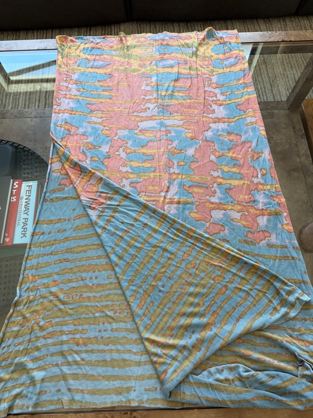 Reversible Pink & Blue scarf